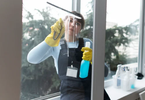Nettoyage de vitres intérieures et extérieures à Sainte-Agathe-la-Bouteresse